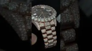 🍫🌹 Rose Gold VVS Watch | Chocolate Face 🌹🍫