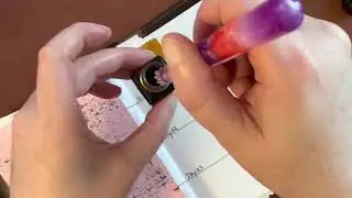 Diamine Inkvent Calendar 2021 Fountain Pen Ink Swatching Day 21: Brandy Snap