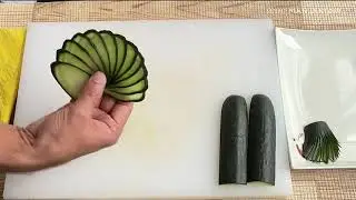 Step by step Cucumber Declaration ideas 5 different cutting #chef #cooking #cutting #everyonefoll 