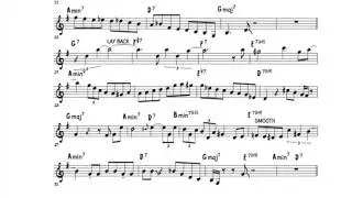 Bye Bye Blackbird - Clark Terry Solo Transcription