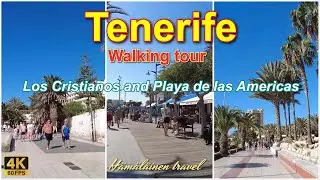 Tenerife walking tour Los Cristianos and Playa de las Americas 4 k