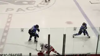 Eastview Hockey Peewee B2 vs St  Paul Capitals 1st Period (Cowtown Tournament)