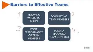 Barriers to effective teams