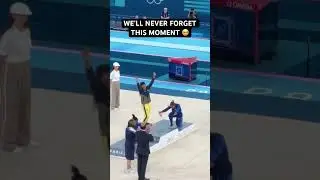 An all-Black podium graces #olympics  #gymnastics for the first time ever 👏