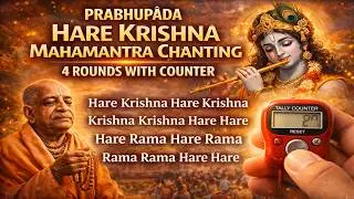 Prabhupāda Hare Krishna Mahamantra Chanting - 4 Rounds