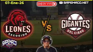 ESCOGIDO vs GIGANTES, Narrando LIDOM En Vivo (07-Ene-26)