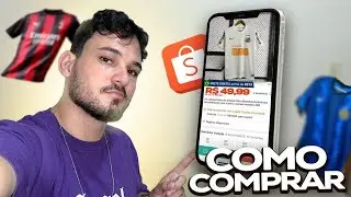 COMO COMPRAR CAMISA  DE  TIME BARATA NA SHOPEE!!