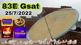 83E Gsat Satellite NEW Update latest channel list || 25/7/2022.