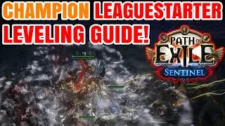 *OUTDATED* 3.18 LEAGUE STARTER Shattering Steel Champion Build Leveling Guide! Path of Exile POE