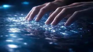 Typing on Water | ASMR Surreal Keyboard (AI Generated)