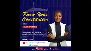 The 1999 Constitution of Nigeria. A brief history