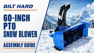BILT HARD 60'' Tractor 3 Point PTO Snow Blower Assembly Video