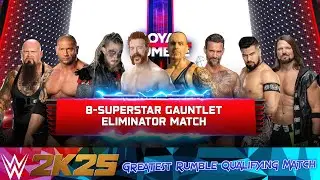 WWE 2k25 -  Man's Greatest Royal Rumble Ever - Qualifying Match 2