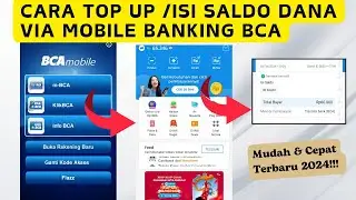 CARA TOP UP / ISI SALDO DANA LEWAT M BANKING BCA | CARA TRANSFER BCA KE DANA