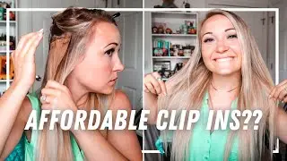 amazon hair extensions you NEED to try // affordable Lacer Clip in Hair Extensions review