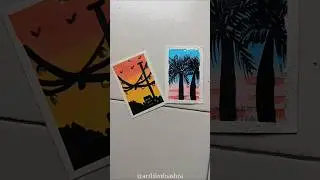painting on cloth tags 🖌️🫟 #clothtags #polaroidpainting #acrylicpainting #loveforart #bestofwaste