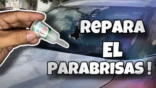 Como reparar cristal estrellado del auto / How to fix crack windshield car. 🚗