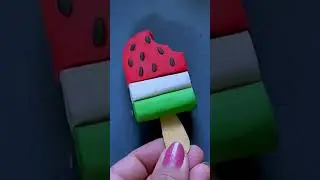clay art watermelon 🍉#shorts #short #ytshorts #clayart #comedy #motivation