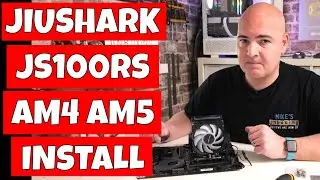 Как установить башенный кулер для процессора Jiushark JF100RS Crystal ARGB на материнские платы A...