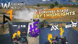 PMWC 2025 SURVIVAL STAGE DAY 1 HIGHLIGHTS | A7 🇧🇷  AxTMG 🇮🇳 💔 HORRA ESPORTS😱🔥  | BIG MISTAKE ?