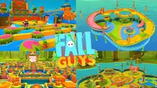 Fall Guys All New 6 Maps Season 5 Gameplay