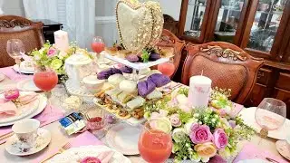 NEW* Tea Party Ideas at Home with Filipino Inspired Food | Valentines Tablescape #decoratewithme