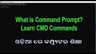 Computer Classes [Odia] | Command Prompt Tutorial | CMD Introduction | Windows Command Prompt |