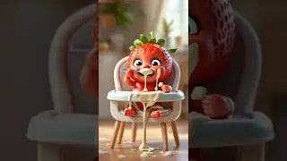 Ai Slop Strawberry Baby Eating Yogurt #ai #aivideos #strawberry #baby #babyfruit #fypage #fypviral