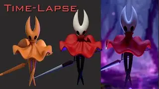 Покадровая съёмка Hollow Knight Hornet (Nomad Sculpt на iPad Pro M2)