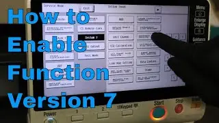 How to enable Function Version 7 on Konica Bizhub