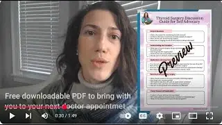 Thyroid Surgery Discussion Guide to Bring to Your Next Appointment (free!)