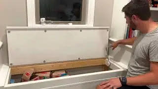 Installing soft close hinges for toy box