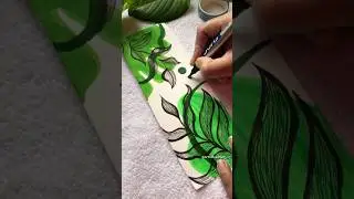 🍀Green-theme bookmark🍀 #art#bookmarkideas#bookmark#ideas#shorts#shortvideo
