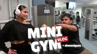 MINI COUPLE GYM VLOG + shenanigans