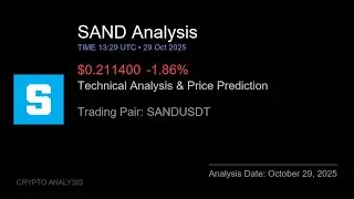 SAND (SANDUSDT) Technical Analysis - Price Prediction & Buy or Sell October 29, 2025