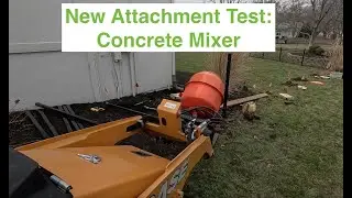 Chinese Concrete Drum Mixer on Mini Skid Steer Case TL100