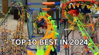 Top 10 BEST K'nex ROLLER COASTERS That I've Built 2024 Edition