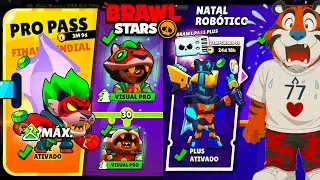 LIBEREI o BRAWL PASS PLUS E O PRO PASS no BRAWL STARS 