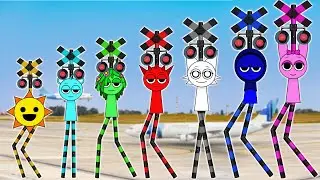 【線路アニメ】電車に乗っているときの面白い出来事🚀🚀🚀Best Sprunki Railroad Crossings Meme Animation