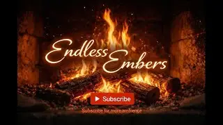 🔥 Endless Embers | 10 Hour Silent Fireplace Ambience (No Sound)