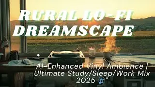 🌾 Rural Lo-Fi Dreamscape | AI-Enhanced Vinyl Ambience | Ultimate Study/Sleep/Work Mix 2025 🎧
