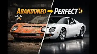 ASMR Car Restoration Full Rebuild of Lamborghini Miura SV  From Abandoned to Factory New Perfection