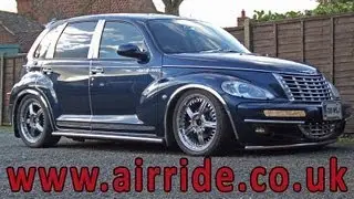 AirRide - Chrysler PT Cruiser Custom air suspension Kit Installation Review Video by air ride in UK.