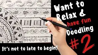 Part 2 Random Doodle Tutorial- Easy for Beginner But also a Challenge #doodleart #zentangledoodle