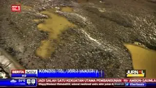 Jalan Tol JORR Arah Kp Rambutan Penuh Lobang