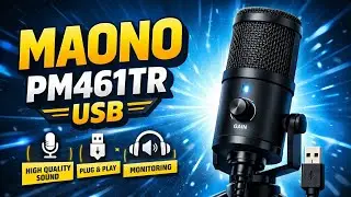 MAONO PM461TR USB Microphone Review | YouTube & Mobile Recording Hindi
