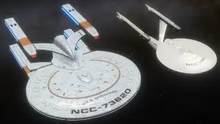 USS Ahwahnee v Enterprise Refit Size Comparison