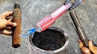 How to make thread drill by old hard steel  material