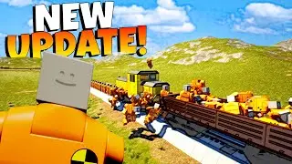 CAN 1000 DUMMY BOBS STOP A TRAIN IN NEW BRICK RIGS UPDATE?!