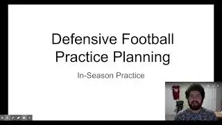 Defensive Football Practice Planning (In-Season)